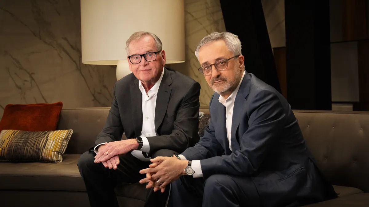 John Wren, Chairman & CEO of Omnicom, and Philippe Krakowsky, Interpublic’s CEO